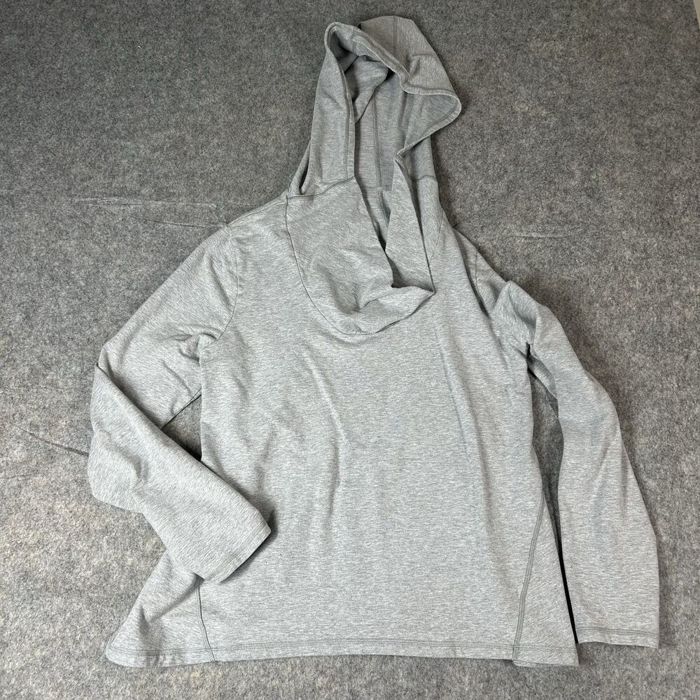 Lucy Light Gray Hooded Long Sleeve Pullover